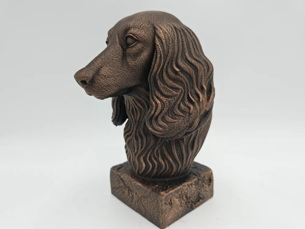 Long Haired Dachshund Bust