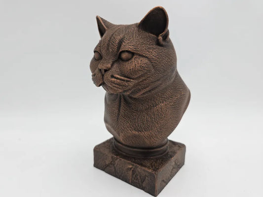 British Shorthair Cat Bust