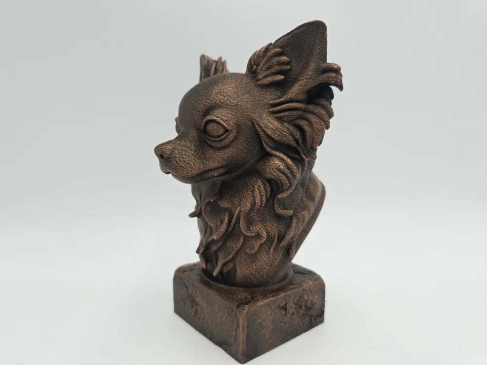 Long Haired Chihuahua Bust