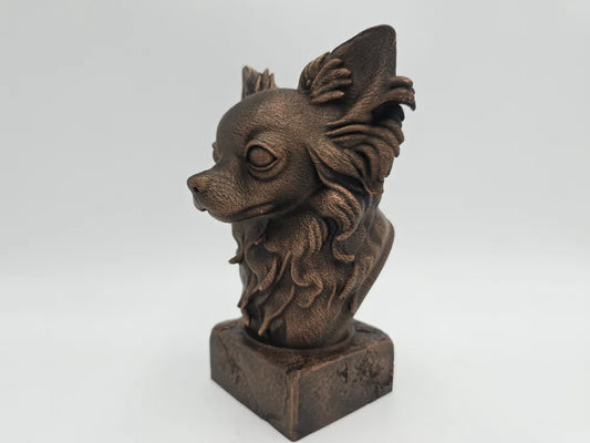 Long Haired Chihuahua Bust