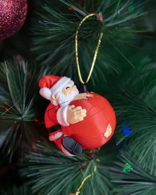 Naughty Santa Claus Tree Bauble